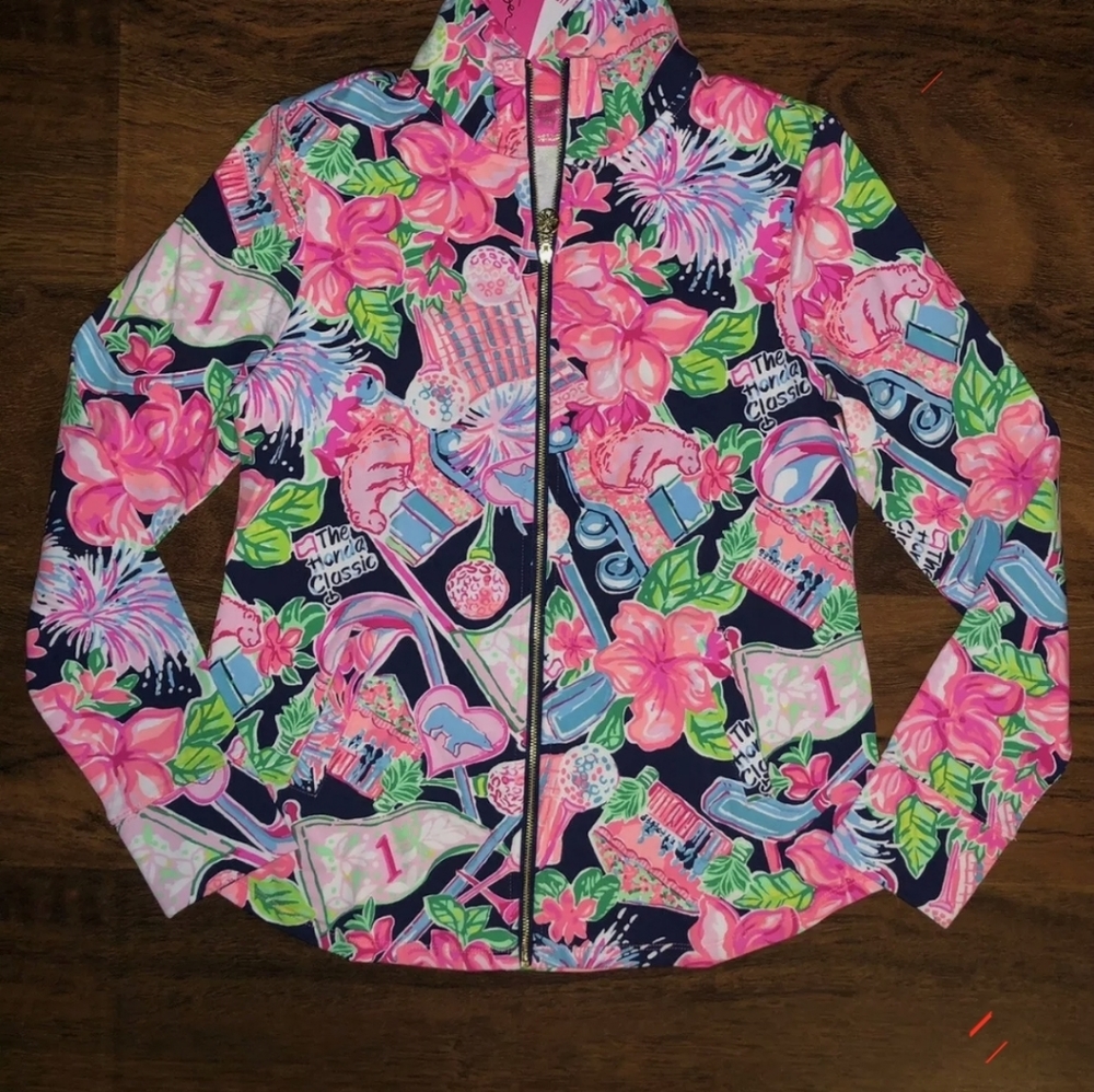 Lilly Pulitzer Navy Honda Classic Jacket XS